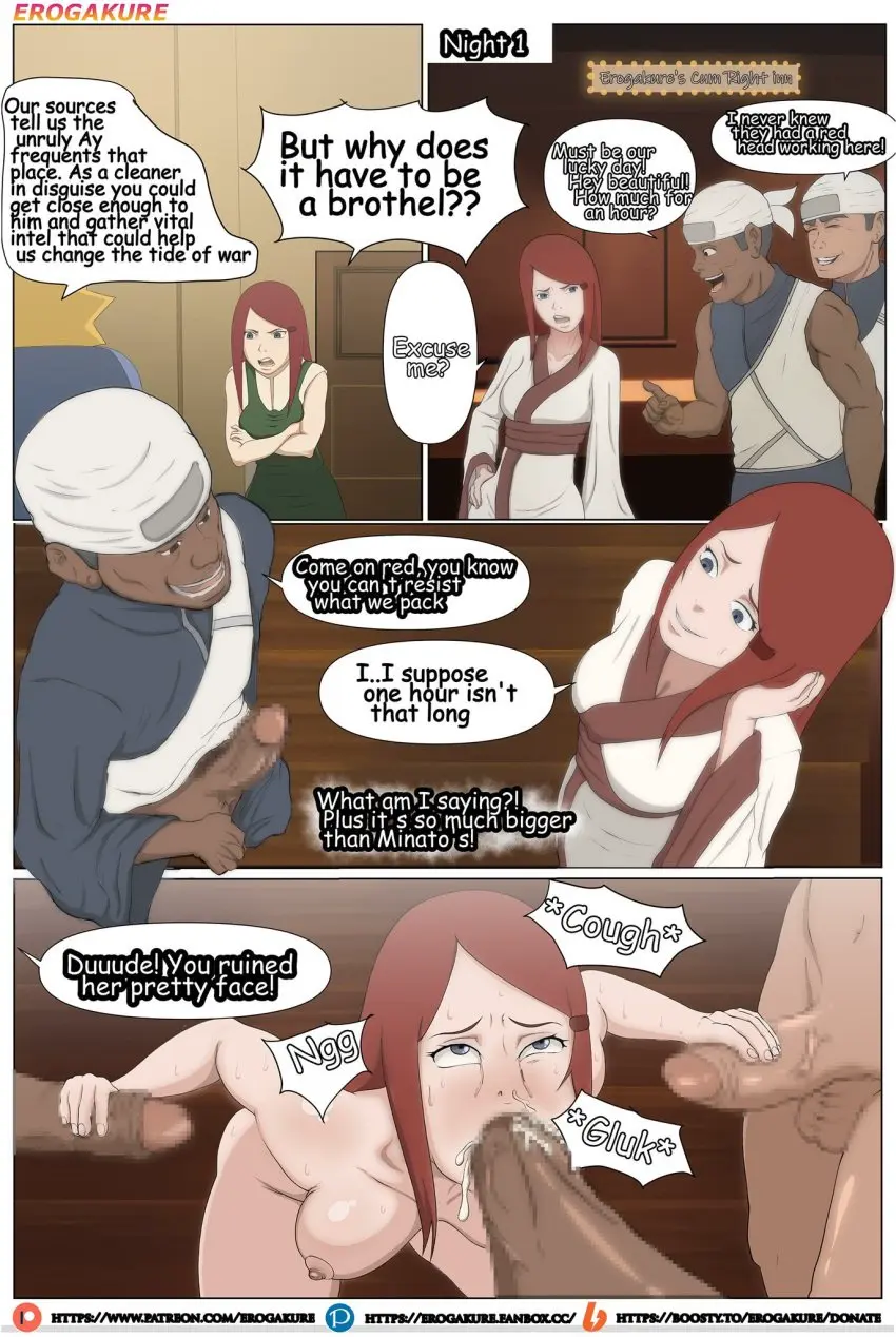 Image female,long_hair,male,red_hair,dark-skinned_male,dark_skin,interracial,milf,censored,mosaic_censoring,comic,comic_page,naruto,naruto_(series),3boys,uzumaki_kushina,erogakure