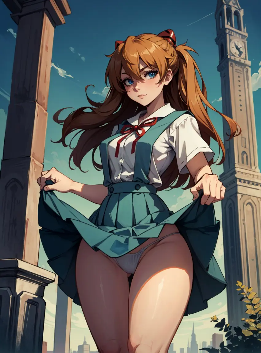 Image female,looking_at_viewer,ai_generated,asuka_langley_sohryu,neon_genesis_evangelion,makimass_ai