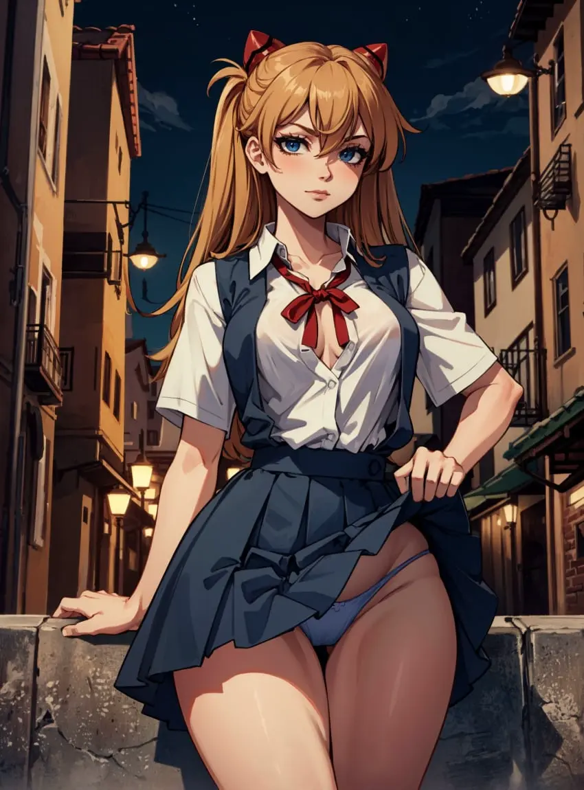 Image female,looking_at_viewer,ai_generated,asuka_langley_sohryu,neon_genesis_evangelion,makimass_ai