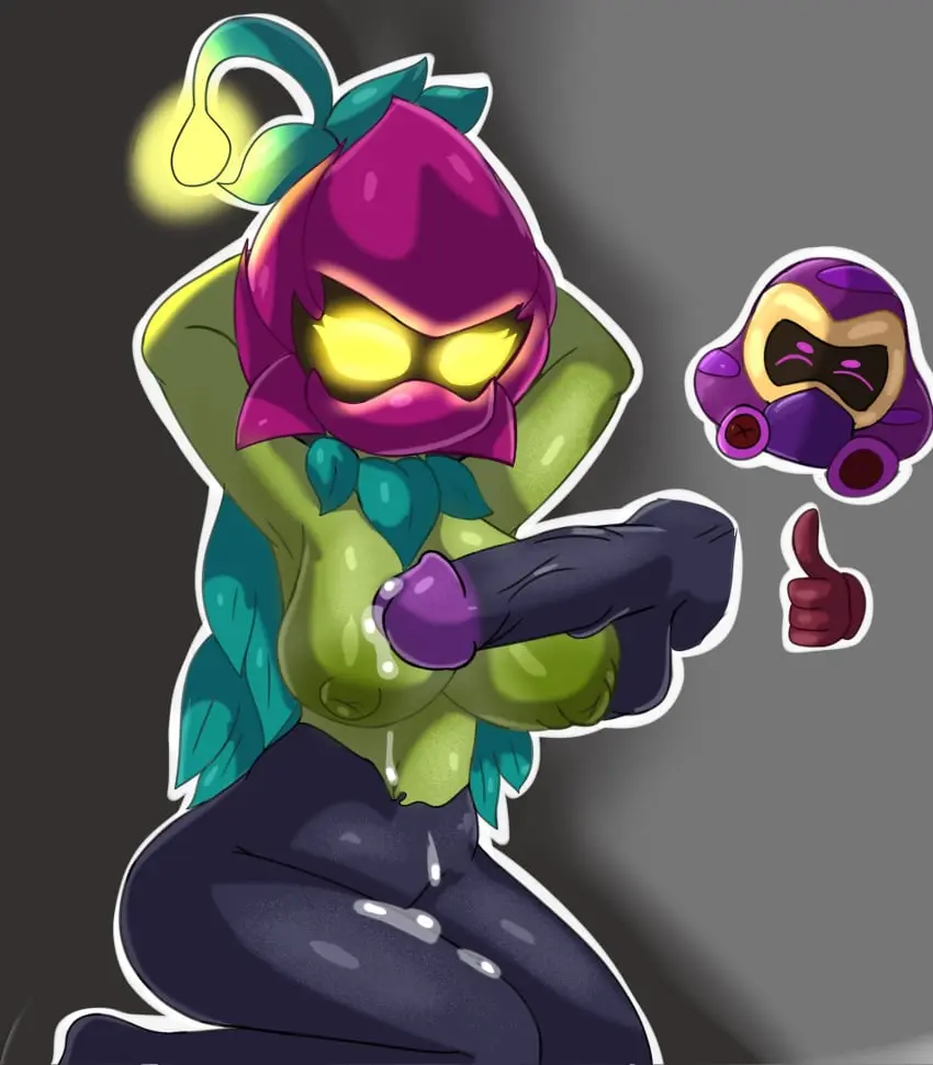 Image big_breasts,breasts,female,penis,yellow_eyes,tagme,green_skin,brawl_stars,black_penis,lily_(brawl_stars),cordelius_(brawl_stars),crizjaibaqueso