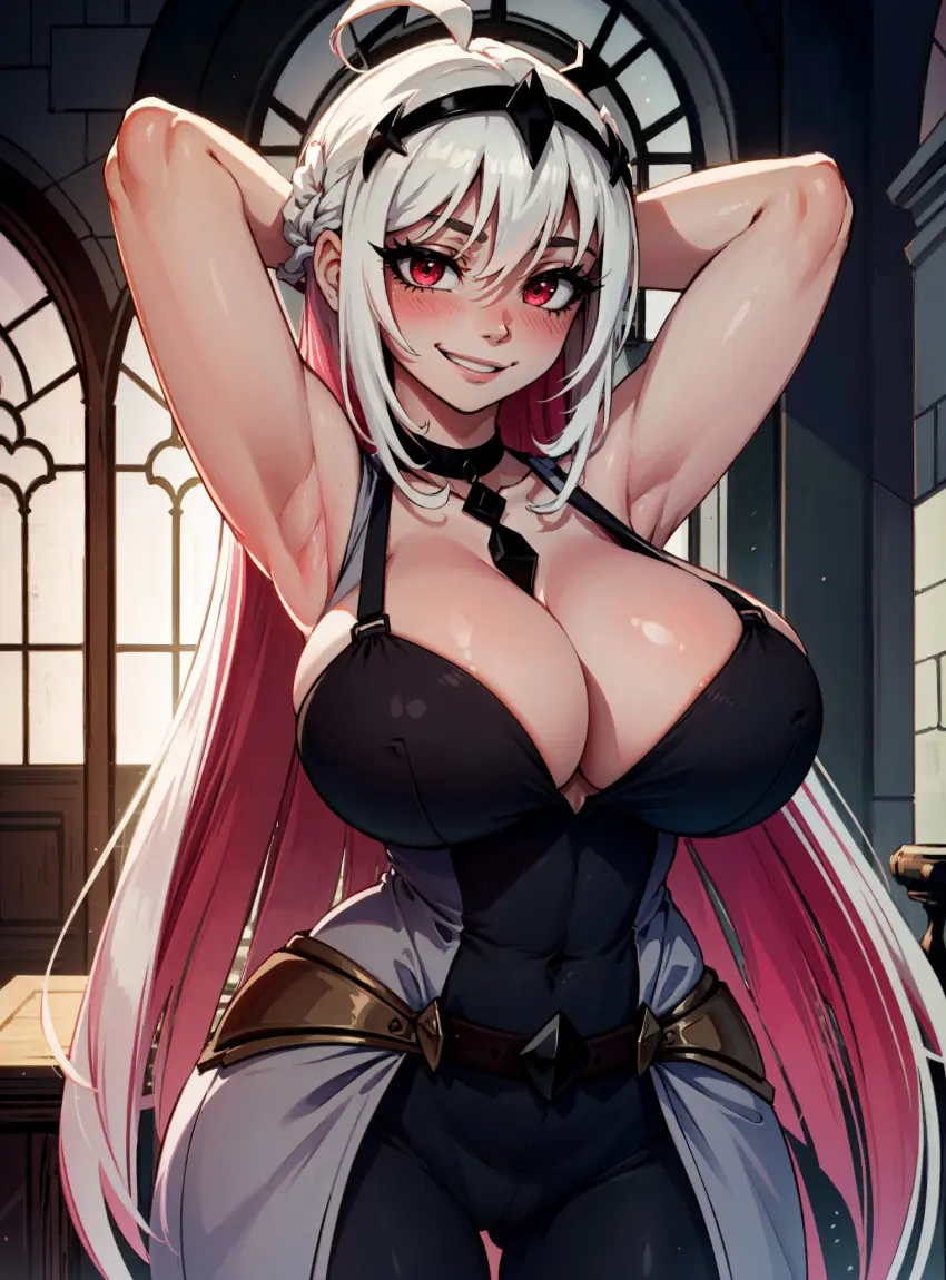 Image female,looking_at_viewer,ai_generated,video_games,friday_night_funkin,nikusa_(sugarratio),makimass_ai