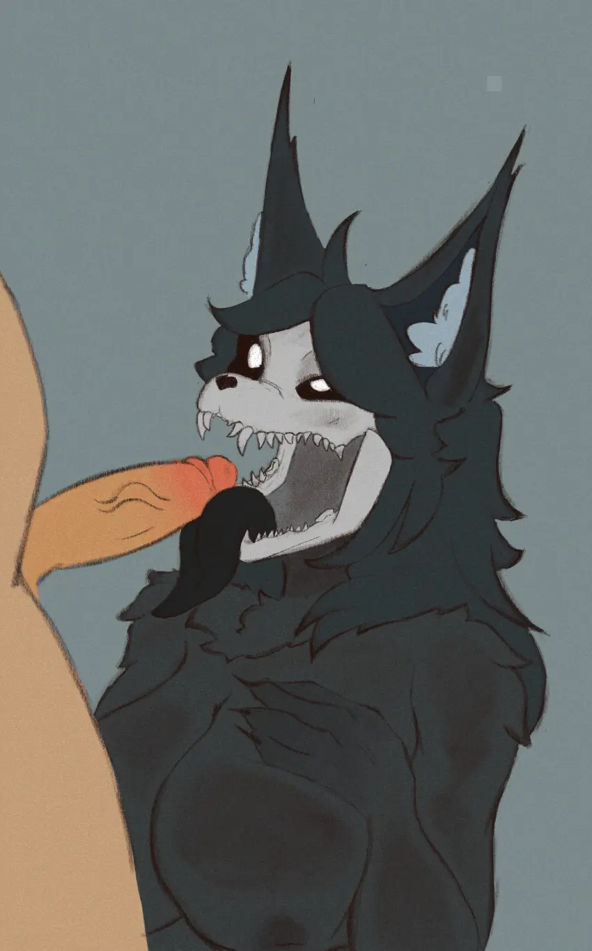 Image big_breasts,blush,breasts,female,hi_res,nipples,open_mouth,simple_background,black_hair,licking,male,nude,oral,penis,tongue_out,tongue,colored,sex,duo,erection,fellatio,digital_drawing_(artwork),digital_media_(artwork),teeth,hair,male/female,anthro,monster,absurd_res,looking_at_partner,penetration,canid,canine,canis,fur,genitals,mammal,black_body,looking_at_another,male_penetrating,oral_penetration,2024,mal0,malo,scp-1471,scp-1471-a,scp_foundation,penile,tuft,penis_lick,skull,bone,skeleton,black_fur,skull_head,penis_on_tongue,tourdeleanie
