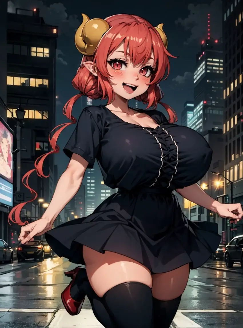 Image 1girls,female,looking_at_viewer,ai_generated,miss_kobayashi's_dragon_maid,ilulu_(dragon_maid),makimass_ai