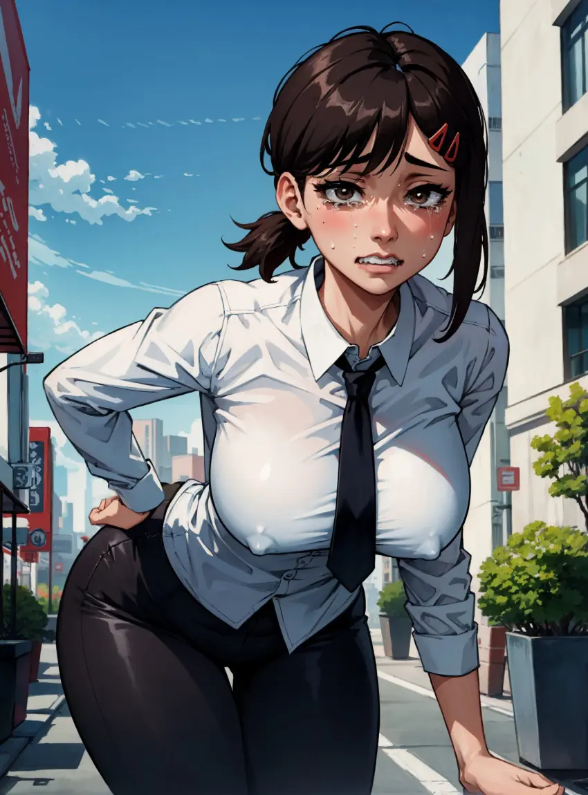 Image female,looking_at_viewer,ai_generated,chainsaw_man,higashiyama_kobeni,makimass_ai