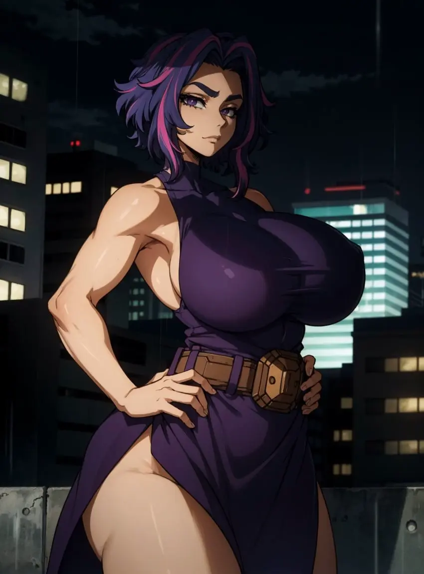 Image 1girls,female,female_only,looking_at_viewer,solo,ai_generated,my_hero_academia,alternate_breast_size,lady_nagant,makimass_ai