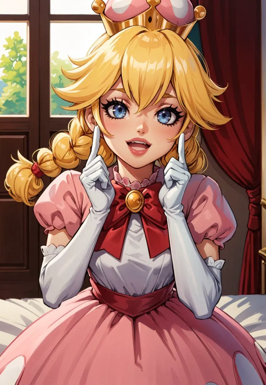 Image female,looking_at_viewer,ai_generated,makimass_ai,peachette