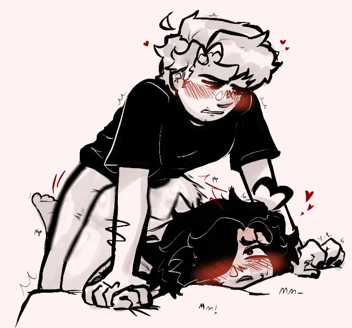 Image male,doggy_style,male_only,yaoi,gay,sweating,hearts_around_head,hearts_in_eyes,face_down_ass_up,moaning_in_pleasure,tremble_spikes,shaking_lines,hearts_around_body,anonymous_artist,muffled_speech,muffled_moaning,male_with_painted_nails,idk_what_to_tag_it,holding_wrists,cesar_torres,idkwhatimdoing,mandela_catalogue,mark_heathcliff,moaning_name