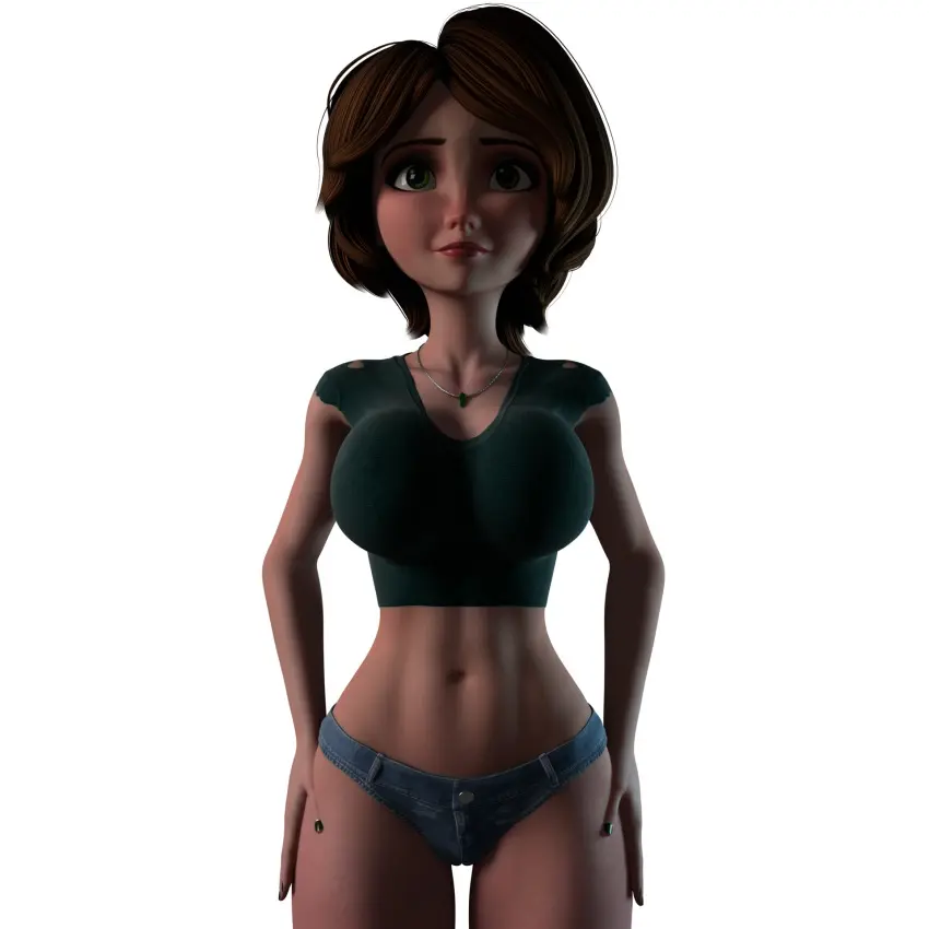 Image big_breasts,breasts,female,navel,big_ass,big_butt,cleavage,3d,blender,shorts,crop_top,denim,marvel,marvel_comics,dressed,short_shorts,denim_shorts,big_hero_6,micro_shorts,hotpants,minishorts,huge_cleavage,cass_hamada,aunt,aunt_cass,big_cleavage,green_crop_top,mgsnak239,microshorts,mini_shorts