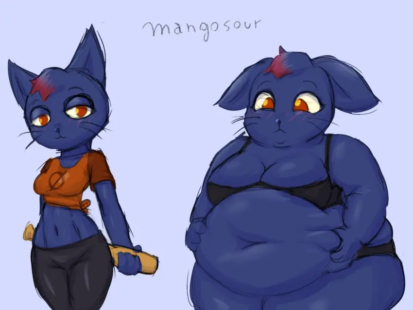 Image 1girls,big_breasts,breasts,female,female_only,solo,furry,ass,big_ass,huge_ass,thick_thighs,humanoid,wide_hips,big_belly,huge_belly,solo_female,solo_focus,anthro,fat_ass,curvy,fur,feline,chubby,chubby_female,furry_only,overweight,overweight_female,obese,black_fur,obese_female,weight_gain,mae_borowski,night_in_the_woods,fat_arms,weight_gain_drive