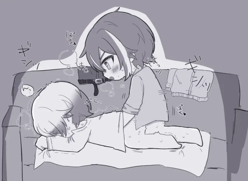 Image male,2boys,anal,anal_sex,gay,anal_insertion,chibi,chibi_style,erotic_chibi,project_sekai,kamishiro_rui,tenma_tsukasa