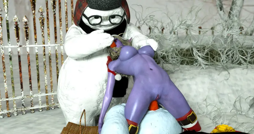Image 1girls,big_breasts,breasts,female,nude,thighhighs,anal,blonde_hair,warcraft,world_of_warcraft,3d,christmas,carrot,anal_insertion,blizzard_entertainment,blue_skin,undead,forsaken,sylvanas_windrunner,undead_(warcraft),zuleyka,snowman,winter_veil