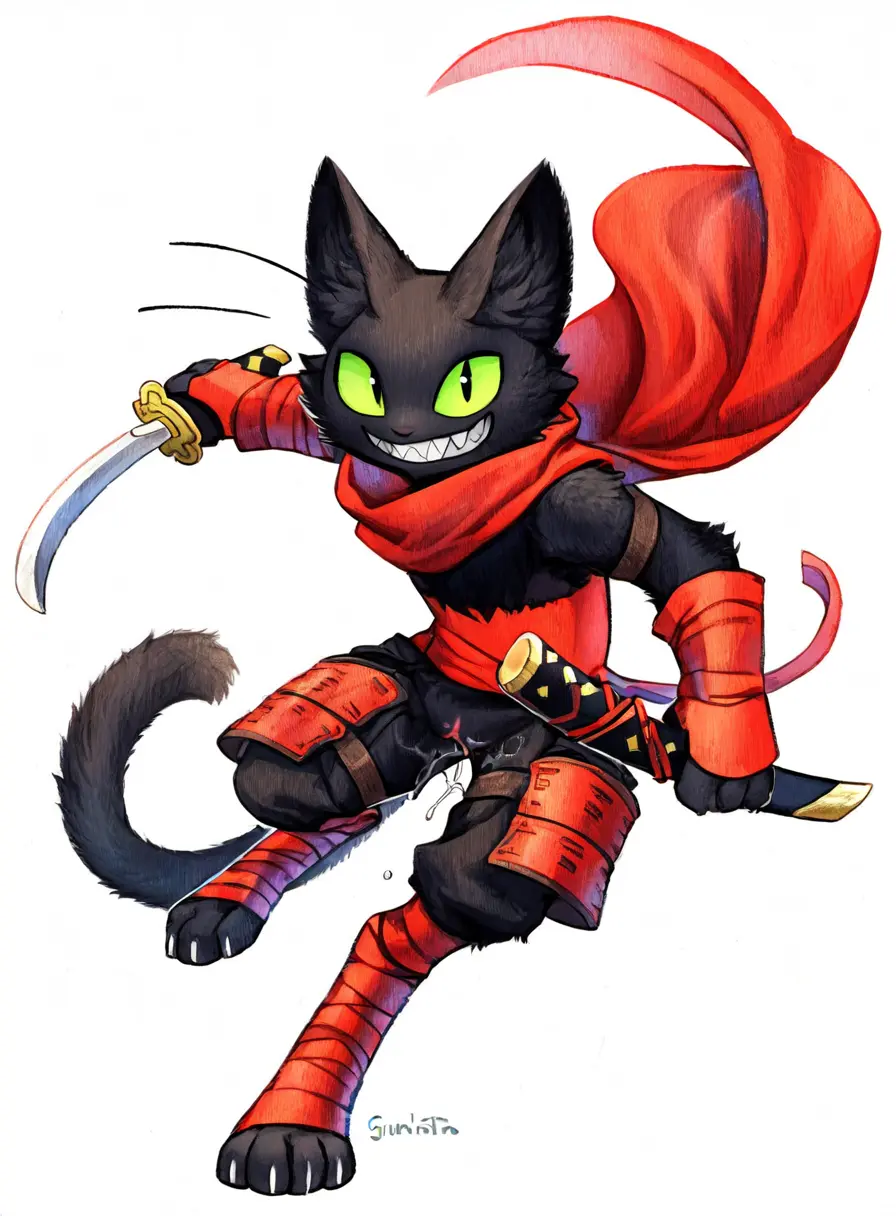 Image pussy,intersex,ai_generated,pussy_juice,cuntboy,sword,sheriff_mao_mao_mao