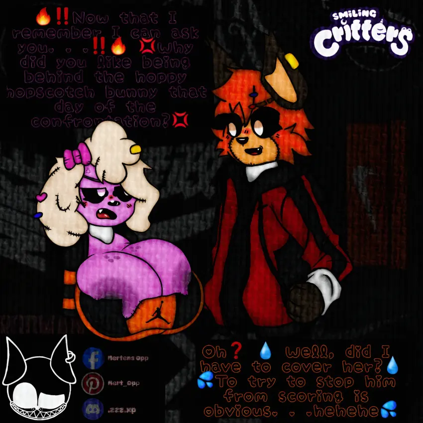 Image big_breasts,blush,breasts,female,sex,black_background,anthro,tagme,dialogue,orange_body,oc,furry_only,anthro_only,fanart,logo,no_humans,hoodie,pink_body,nervous,emoji,tiger,anthro_on_anthro,critters_(poppy_playtime),poppy_playtime,poppy_playtime_(chapter_3),smiling_critters,sheep_girl,tsundere,boyfriend-girlfriend,jordans,lynx_(mertens_opp),mertens_opp_(artist),white_necklace