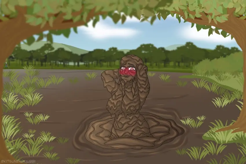 Image female,female_only,solo,one_piece,nami_(one_piece),post-timeskip,outdoors,dirty,outside,roronoa_zoro,completely_covered_in_mud,covered_in_mud,dirty_girl,mud,muddy,quicksand,kitsunenokiubbi