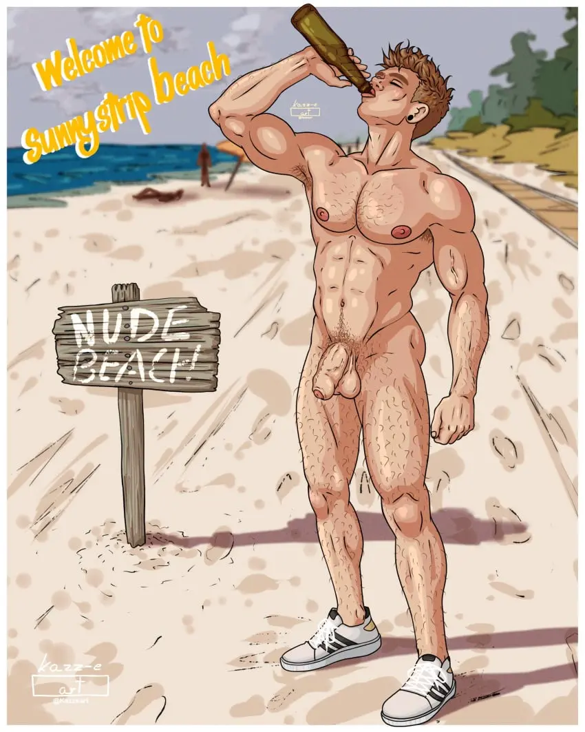 Image solo,male,nude,penis,bubble_butt,beach,male_only,solo_focus,balls,nude_male,veiny_penis,gay,dick,pecs,ear_piercing,foreskin,uncircumcised,uncut,solo_male,happy_trail,pectorals,shoes,gay_male,hairy,hairy_male,drinking,hairy_chest,bottle,nudist,nudist_beach,hairy_armpits,caucasian,caucasian_male,hairy_legs,nude_beach,veiny_arms,shoes_only,hairy_arms,kazz-e_art,todd_(kazz-e_art)