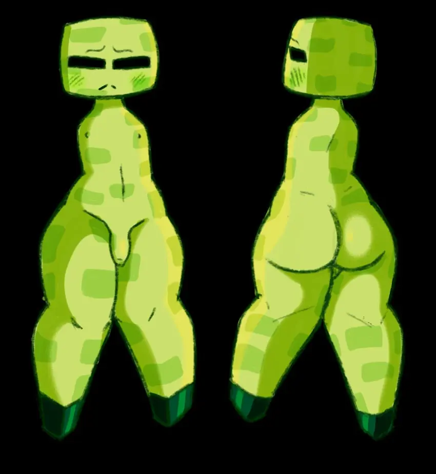 Image male,nude,penis,big_ass,femboy,male_only,digital_media_(artwork),green_skin,minecraft,black_eyes,green_body,sketch,femboy_only,big,tiny_penis,green_penis,tiny_breasts,no_arms,only,minecraft_mob,armless,nude_femboy,tiny_male,digital_drawing,creeper,creeper_(minecraft),green_ass,green_asshole