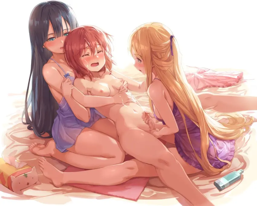 Image blush,breasts,brown_eyes,female,highres,long_hair,nipples,open_mouth,simple_background,very_long_hair,white_background,2girls,absurdres,bangs,black_hair,cum,multiple_girls,navel,nude,penis,short_hair,lying,on_back,red_hair,underwear,small_breasts,uncensored,1futa,barefoot,futanari,intersex,bare_shoulders,cleavage,collarbone,eyebrows_visible_through_hair,balls,blonde_hair,sitting,facial,testicles,ejaculation,underwear_only,see-through,straight_hair,stomach,wince,leaning_forward,tears,bare_legs,futa_with_female,hug,wariza,futasub,clothes_removed,camisole,hug_from_behind,tissue_box,decensored,michairu,yuuki_yuuna,yuuki_yuuna_wa_yuusha_de_aru,tougou_mimori,yuusha_de_aru,nogi_sonoko