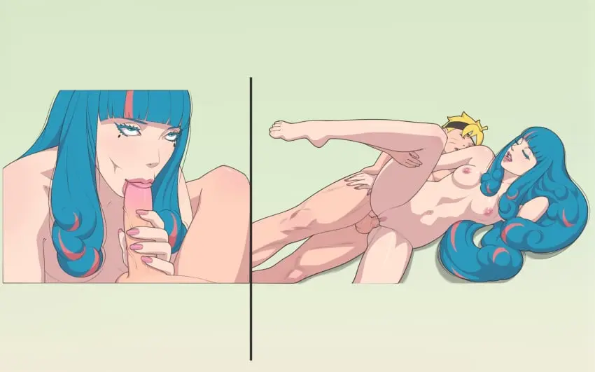 Image 1girls,female,1boy,blue_hair,male,oral,penis,sex,multicolored_hair,veiny_penis,completely_nude,teenager,vaginal_penetration,vaginal_sex,completely_nude_female,blowjob,completely_nude_male,enjoying,naruto,naruto_(series),boruto:_naruto_next_generations,completely_naked,moaning,sucking_penis,blowjob_face,completely_naked_female,completely_naked_male,moaning_in_pleasure,vacuum_fellatio,uzumaki_boruto,boruto:_two_blue_vortex,ada_(boruto),reserexerion