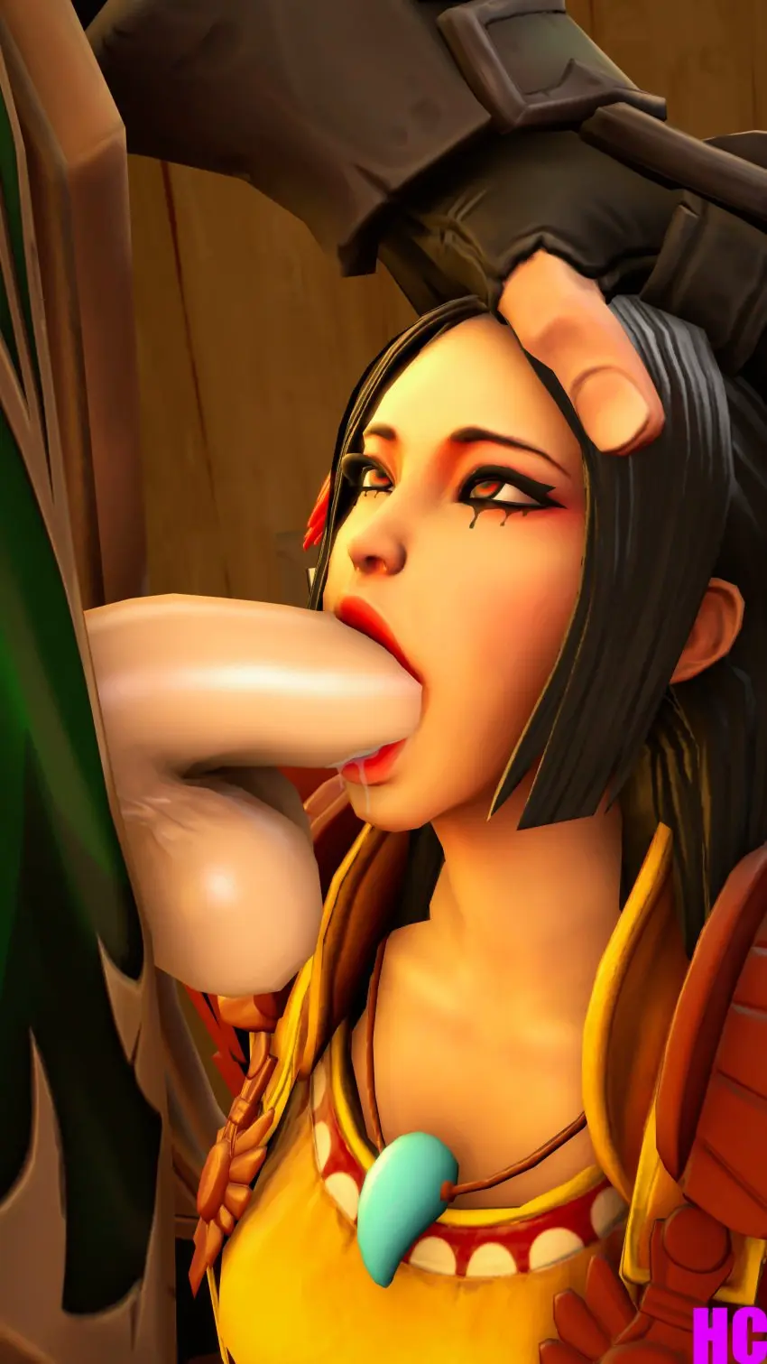 Image 1girls,clothed,clothing,female,light-skinned_female,light_skin,1boy,black_hair,male,oral,penis,big_penis,fellatio,clothed_female,light-skinned_male,asian_mythology,goddess,japanese_mythology,mythology,smite,3d,blowjob,oral_sex,amaterasu_(smite),runny_makeup,asian,asian_female,crossover,paladins,hi-rez_studios,hcid,koga_(paladins)