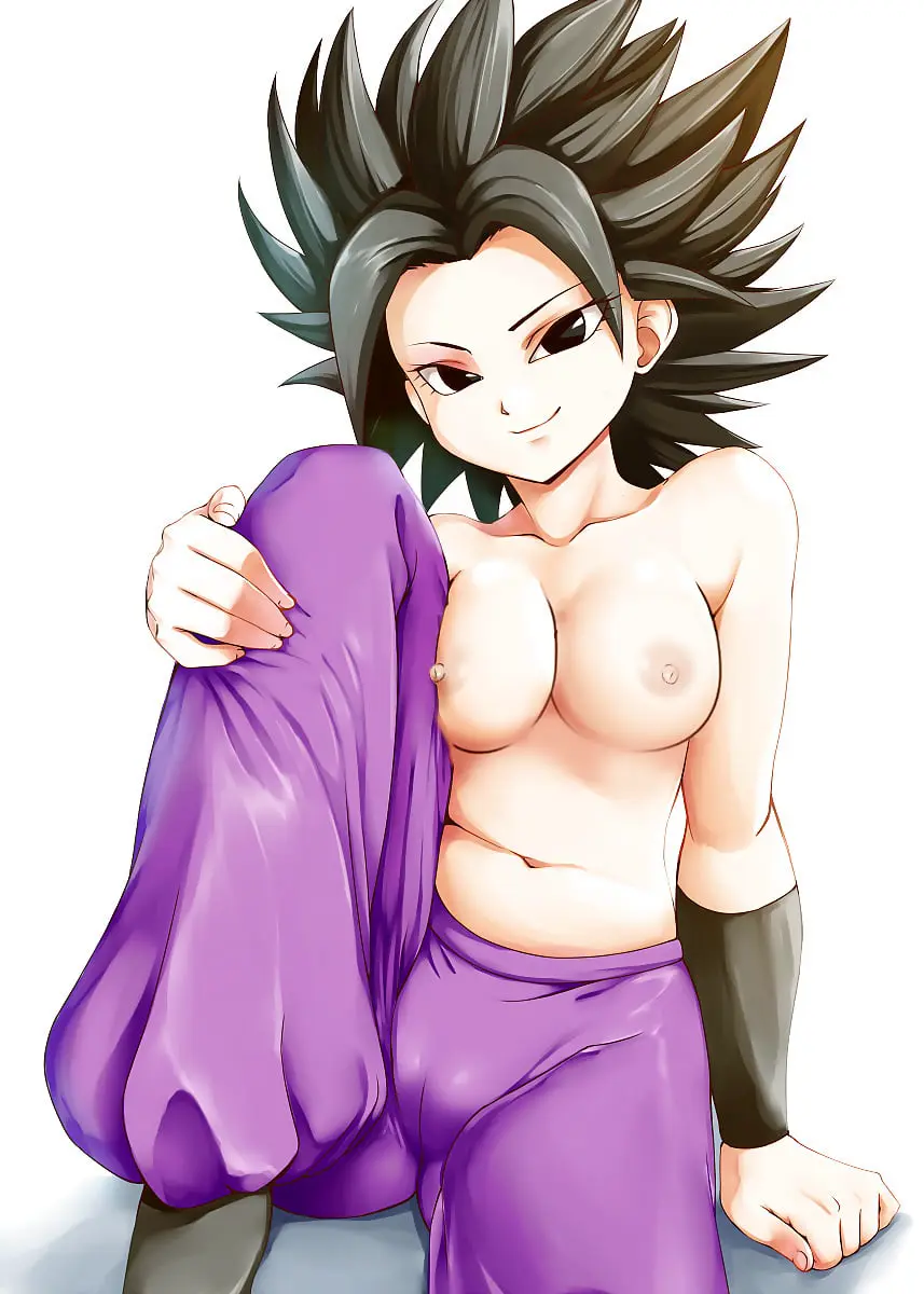 Image breasts,female,black_hair,smiling,dragon_ball,black_eyes,naked_female,caulifla