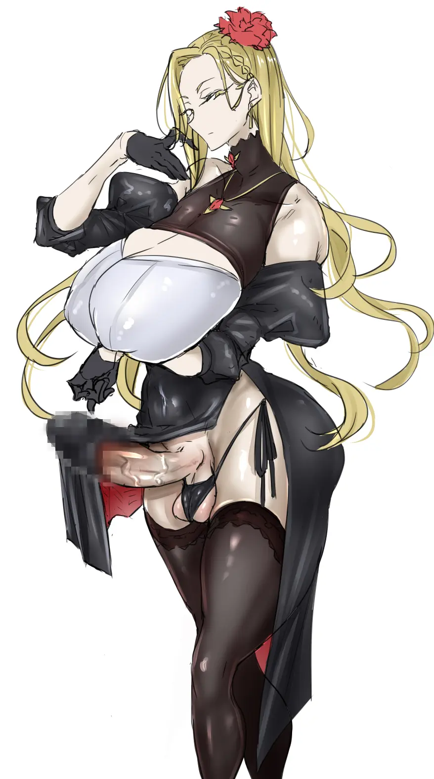 Image big_breasts,breasts,clothed,human,large_breasts,light_skin,long_hair,mostly_clothed,solo,standing,male,penis,thighhighs,yellow_eyes,big_penis,thick_thighs,thighs,1futa,erection,futanari,intersex,light-skinned_futa,wide_hips,balls,huge_cock,huge_breasts,veiny_penis,blonde_hair,futa_only,busty,pale_skin,erection_under_clothes,large_penis,tenting,hung,hung_futa,penis_out,balls_in_panties,blonde,pale-skinned_male,futanari_ojou-sama_(yatsuki_hiyori),yatsuki_hiyori