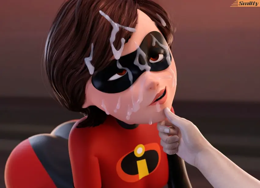 Image big_breasts,breasts,female,cum,cum_on_face,big_butt,kneeling,milf,wide_hips,mature_female,3d,on_knees,mother,narrowed_eyes,elastigirl,helen_parr,superheroine,the_incredibles,skin_tight,smitty34,drugged