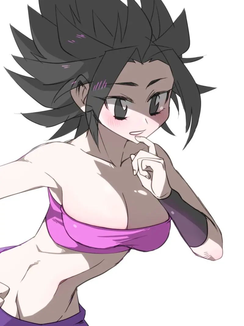 Image female,solo,midriff,solo_female,dragon_ball,caulifla,9ukaca