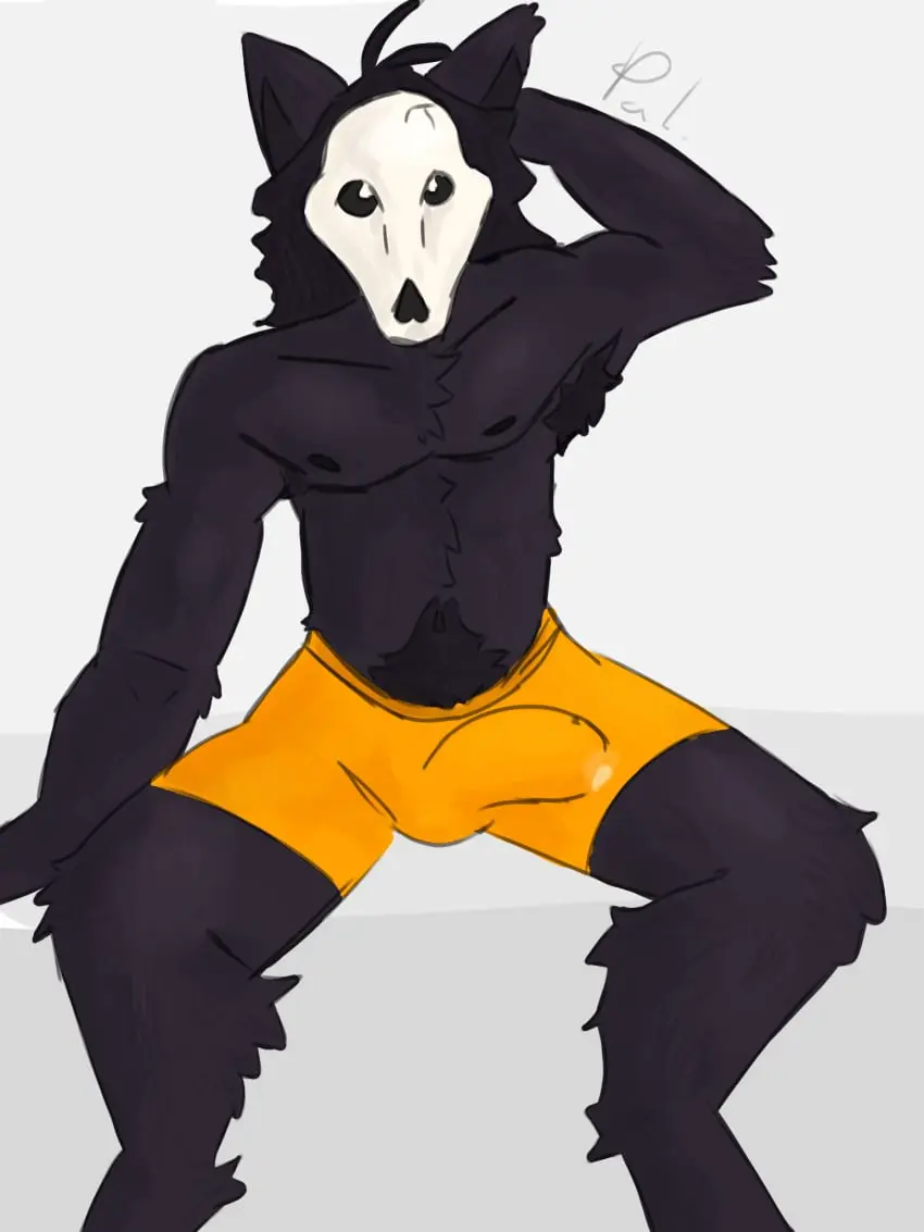 Image clothing,hi_res,solo,male,underwear,male_only,fur,black_body,scp-1471,scp-1471-a,scp_foundation,solo_male,skull,bone,black_fur,skull_head,male_scp-1471,palister35