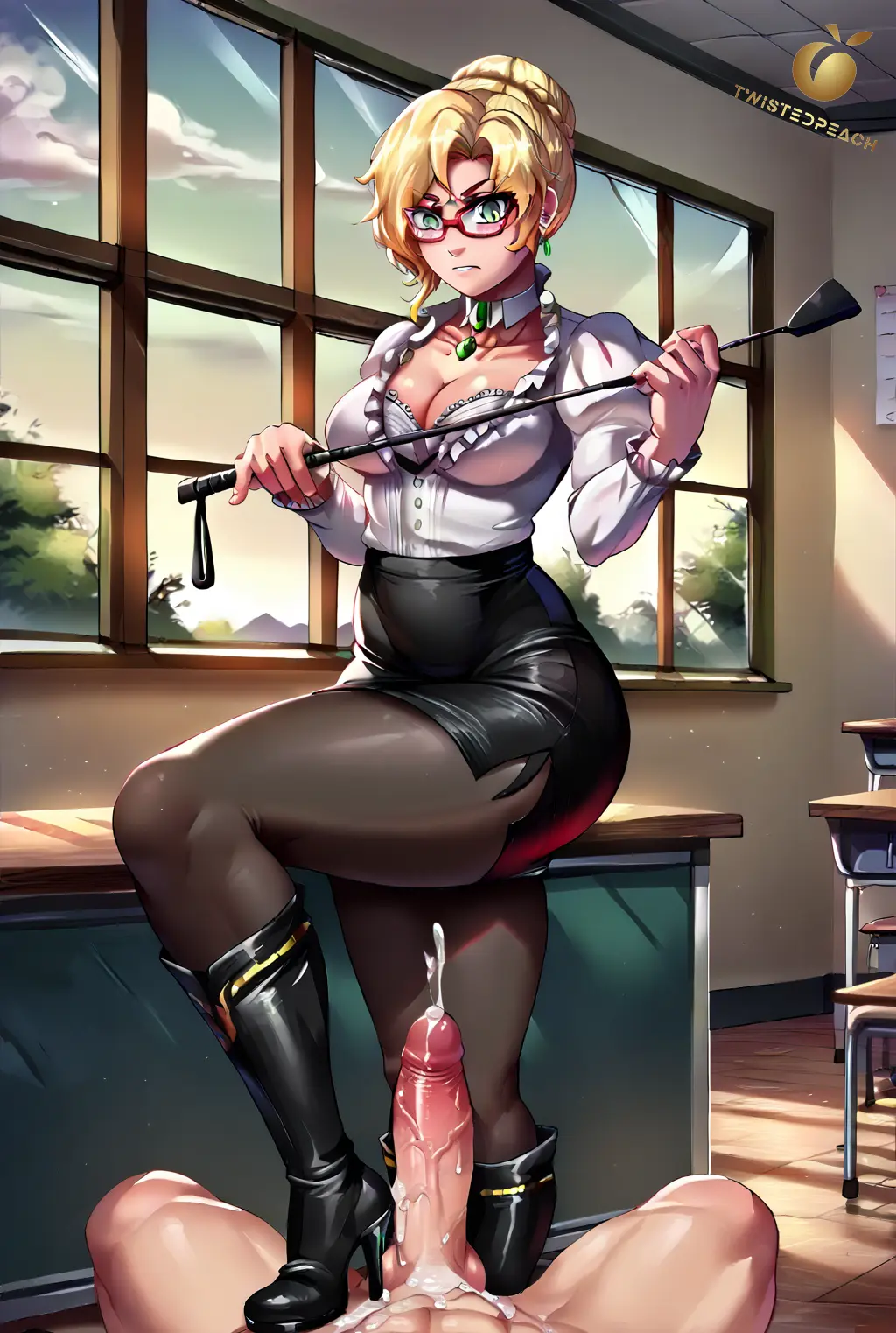 Image 1girls,big_breasts,breasts,clothed,clothing,female,human,light-skinned_female,light_skin,1boy,cum,male,penis,straight,choker,bottom_heavy,female_focus,thick_thighs,thighs,ponytail,muscular,muscular_male,ai_generated,artist_name,cleavage,clothed_female,wavy_hair,glasses,partial_male,light-skinned_male,veiny_penis,tagme,blonde_hair,green_eyes,medium_breasts,thick,tied_hair,looking_down,mature_female,braid,pov,male_pov,artist_signature,looking_at_penis,ear_piercing,dominant,domination,mature,2024,cumshot,abs,first_person_view,dominant_female,window,boots,femdom,footjob,day,pantyhose,classroom,clothed_female_nude_male,daytime,rwby,leggings,realistic_breast_size,cum_on_self,high_heel_boots,human_female,teacher,nude_male_clothed_female,jlullaby_(style),bootjob,male_abs,adult_female,adult,pencil_skirt,after_footjob,riding_crop,glynda_goodwitch,twistedpeach,boot_fetish,headmistress,huntress,red_rimmed_eyewear,shoejob