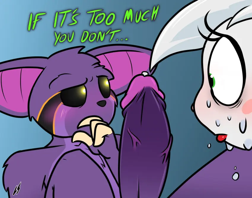 Image penis,big_penis,purple_fur,feline,meme,white_fur,big_dick,bat,sloth,batsloth,lord_sarloc,sarloc,rose_the_cat,sleepy_hellmask