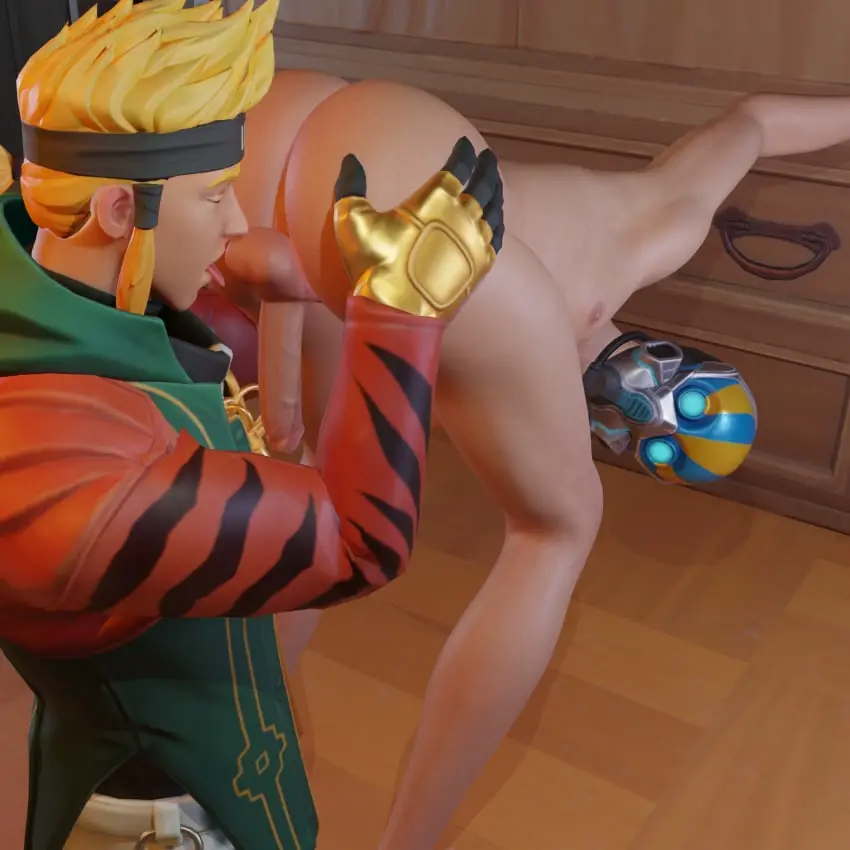Image nipples,male,nude,male/male,male_only,yaoi,balls,from_behind,fortnite,tagme,blonde_hair,naked,gentlecat,gay,bent_over,mask,licking_balls,mask_only,aeronaut_(fortnite),master_key_(fortnite)