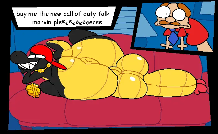 Image male,penis,ass,big_penis,duo,balls,anthro,anus,presenting,big_balls,genitals,reptile,scalie,presenting_hindquarters,furniture,sofa,puffy_anus,dinosaur,superiorfox,sml,supermariologan,duggie_(sml),marvin_(sml),racist_caricature