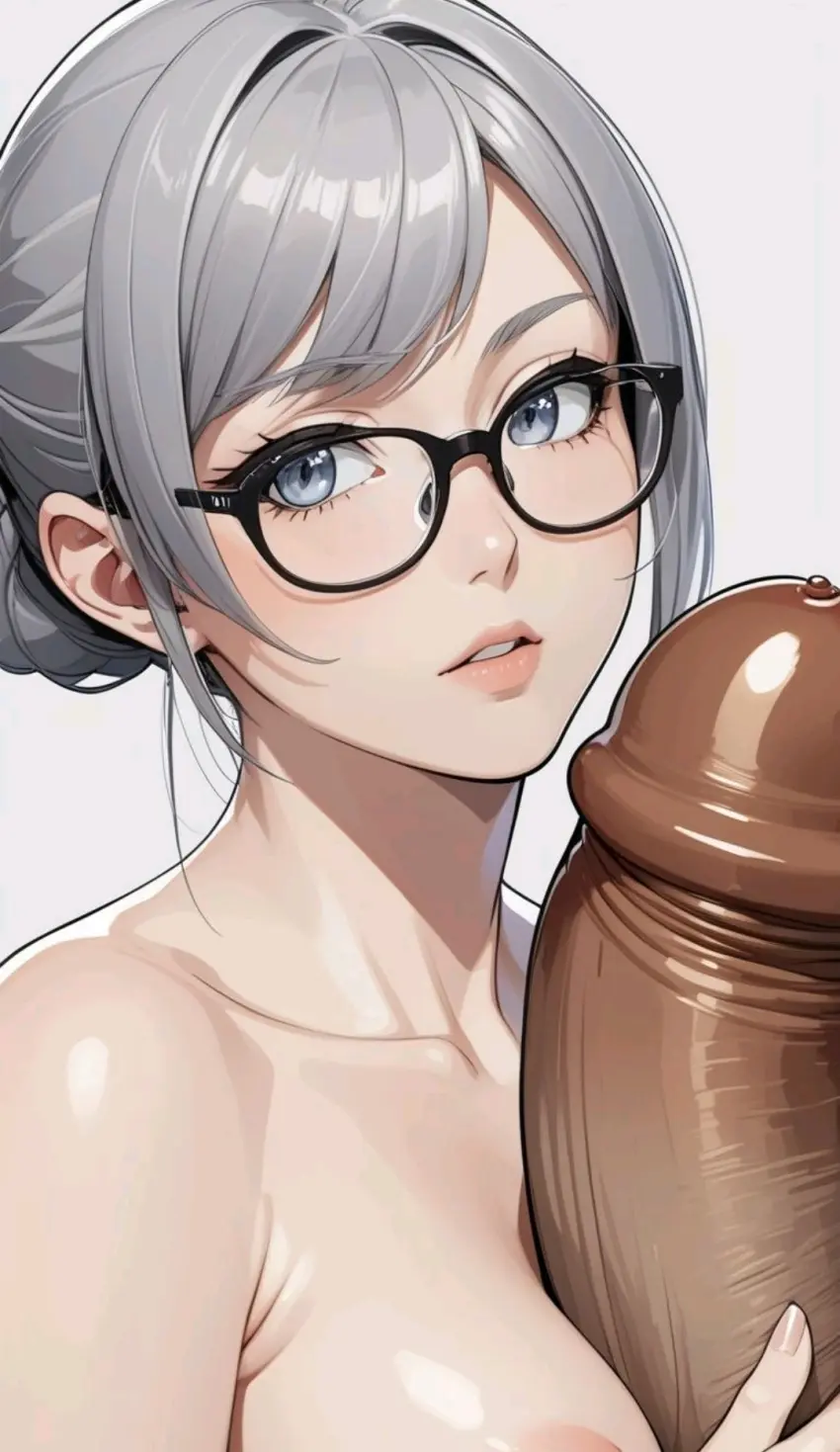 Image grey_hair,male,penis,big_penis,dark-skinned_male,ai_generated,huge_cock,tagme,original_character,myaim