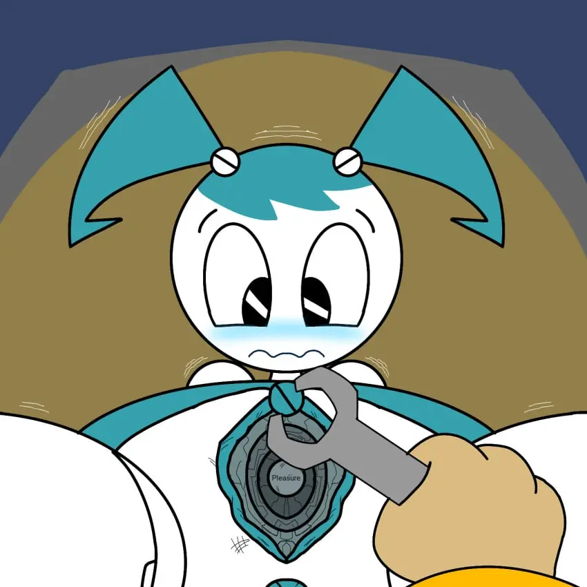 Image blush,female,pussy,female_focus,embarrassed,looking_down,pov,robot,nickelodeon,parody,jenny_wakeman,my_life_as_a_teenage_robot,fixed,spanky15