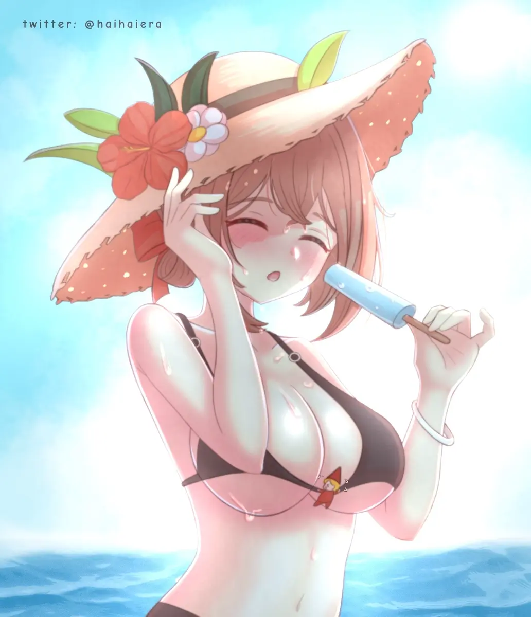 Image tagme,guardian_tales,loraine_(guardian_tales),summer_innkeeper_loraine_(guardian_tales),haihaiera_(artist)