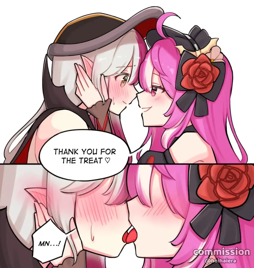 Image guardian_tales,haihaiera_(artist),charlotte_(guardian_tales),karina_(guardian_tales),vampire_girl_karina_(guardian_tales)