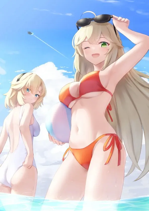 Image female,tagme,guardian_tales,afrody123,female_knight_(guardian_tales),future_princess_(guardian_tales)