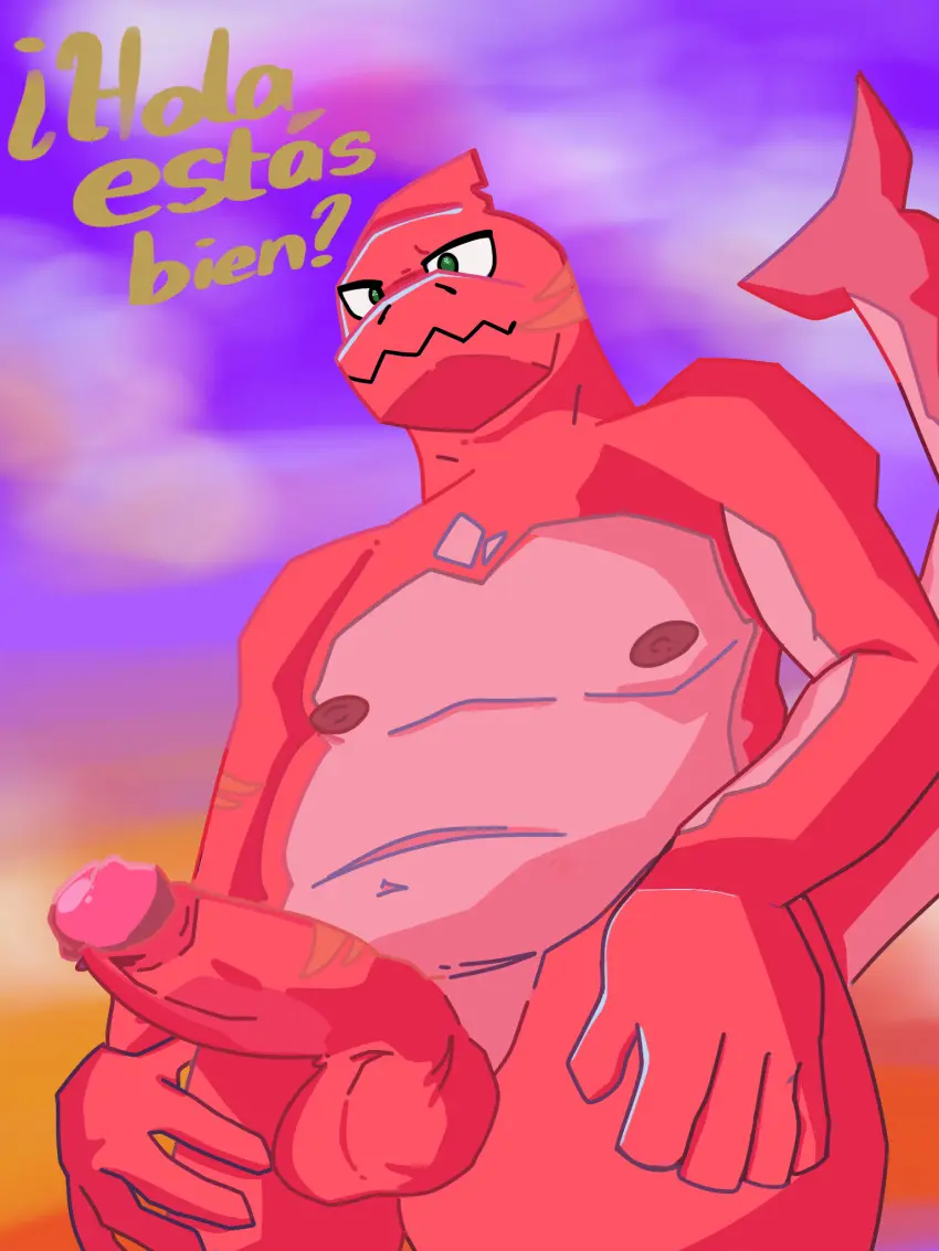 Image looking_at_viewer,male,penis,beach,sky,male_only,looking_down,gay,oc,shark,shark_tail,clouds,shark_humanoid,homosexual,shark_fin,shark_teeth,one_male,dee,zonkfronk