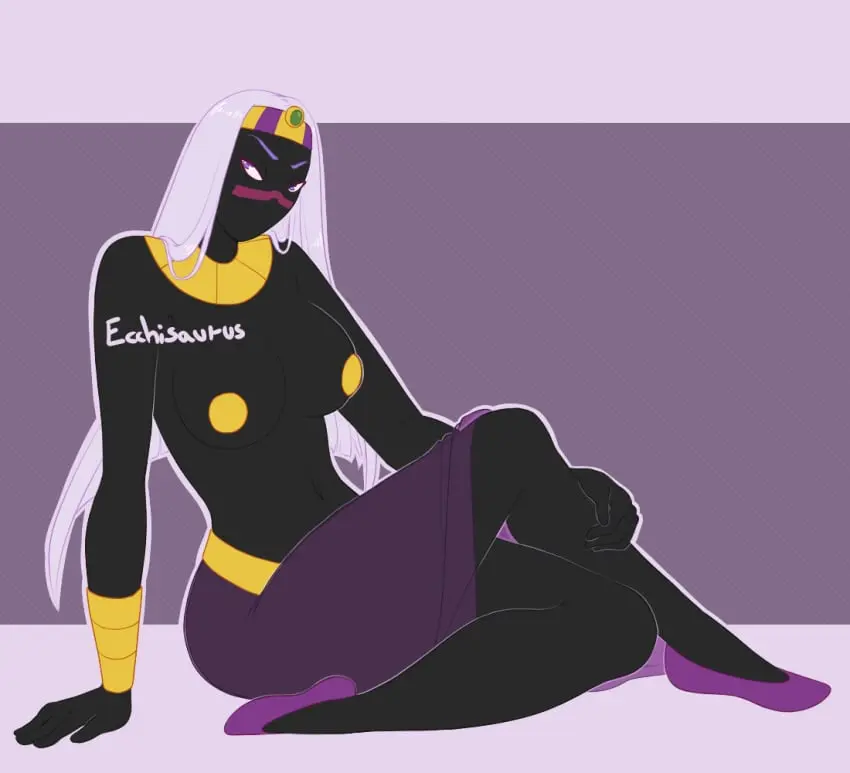 Image female,female_only,white_hair,female_focus,covered_nipples,black_skin,black_body,facial_mark,alien,alien_girl,crown,cartoon_network,looney_tunes,warner_brothers,alien_humanoid,duck_dodgers,martian,martian_(duck_dodgers),queen_tyr'ahnee,warner_bros,ecchisaurus