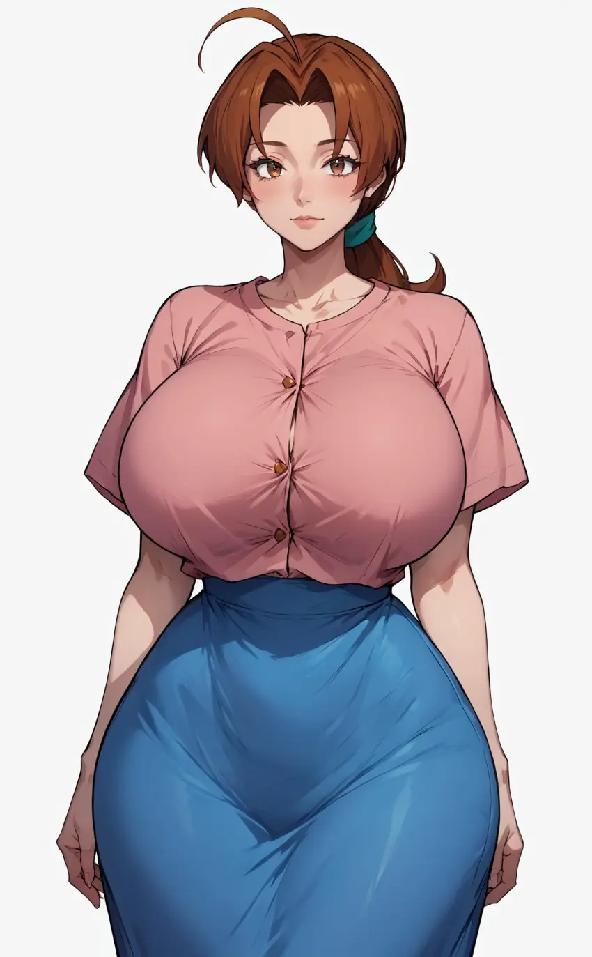 Image breasts,clothed,female,pokemon,thick_thighs,milf,patreon,ai_generated,huge_breasts,mommy,delia_ketchum_(pokemon),sfw,xheceox