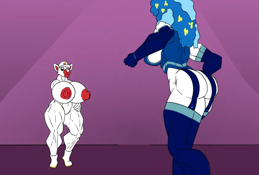 Image 1girls,big_breasts,breasts,clothed,clothing,female,nipples,gloves,nude,pokemon,pokemon_(species),ass,duo,headwear,muscular,digital_drawing_(artwork),digital_media_(artwork),headgear,size_difference,huge_breasts,anthro,nintendo,footwear,mammal,big_nipples,2024,generation_6_pokemon,female/female,breast_size_difference,erect_nipples,full_body,muscular_female,mustelid,handwear,shoes,fist,muscular_arms,muscular_legs,clothed/nude,musteline,butt_size_difference,true_musteline,weasel,imminent_fight,blue_flower_florges,cat_fight,florges,lotusflwr,muscular_arm,powerful,saesar,sna_(lotusflwr),wrestler_costume