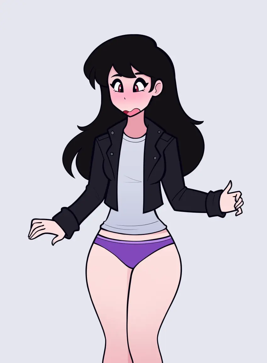 Image blush,female,solo,panties,embarrassed,tagme,original,no_pants,claudia_(dangercomics77),u028