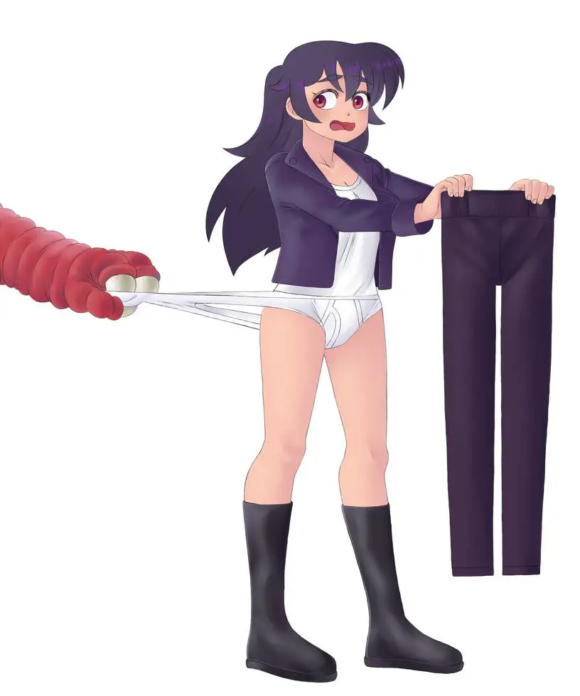 Image female,male,underwear,tagme,original,wedgie,briefs,male_underwear,pants_removed,claudia_(dangercomics77),spongebob_reference,tighty_whities,yokappa69