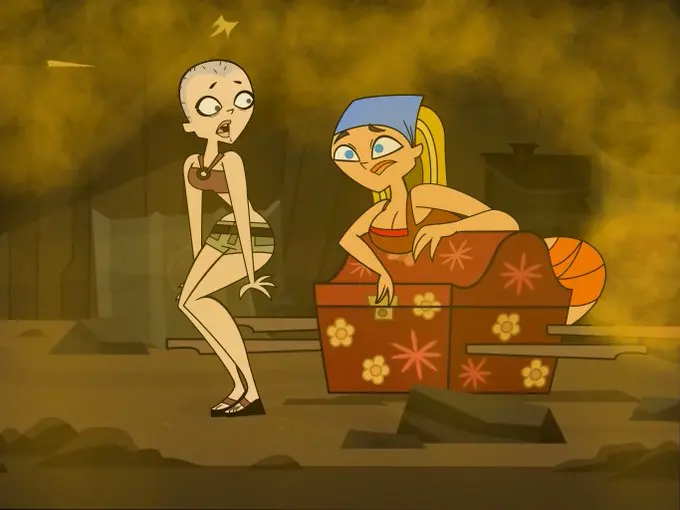 Image big_breasts,breasts,female,female_only,standing,2girls,blue_eyes,small_breasts,cleavage,blonde_hair,medium_breasts,curvy,total_drama_island,blonde_female,full_body,shaved_head,short_shorts,narrow_waist,fart,fart_cloud,fart_fetish,farting,heather_(tdi),lindsay_(tdi),treasure_chest,chest_(container),chest_(furniture)