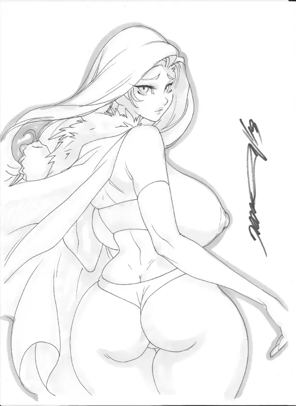 Image breasts,breasts_out,female,large_breasts,looking_at_viewer,nipples,panties,ass,looking_back,topless,cape,breast_grab,ass_focus,thong,topless_female,marvel,marvel_comics,x-men,ass_cleavage,pencil_(artwork),dimples_of_venus,emma_frost,hellfire_club,white_queen,thong_panties,anime_eyes,daikon_(artist)