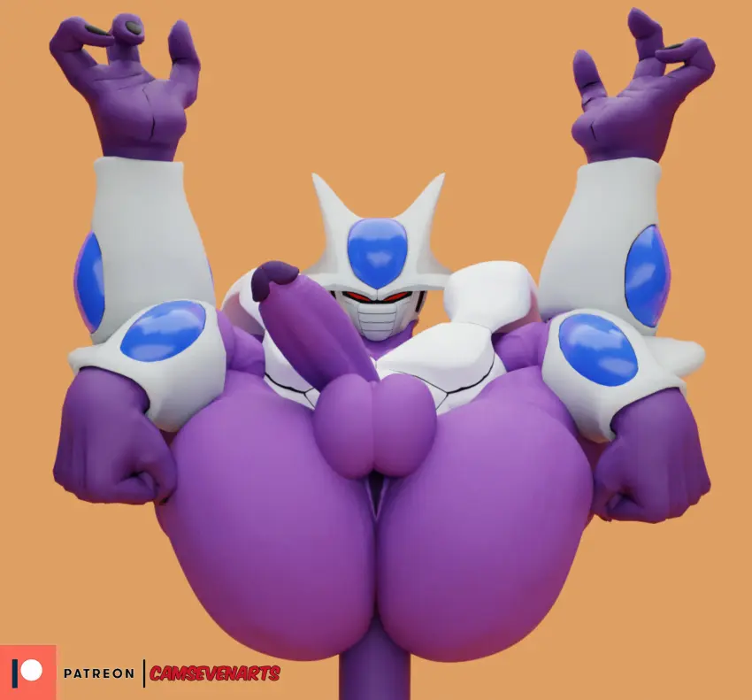 Image looking_at_viewer,solo,1boy,male,nude,penis,ass,erection,humanoid,male_only,solo_focus,balls,purple_skin,spread_legs,dragon_ball,dragon_ball_z,inviting,inviting_to_sex,gay,presenting,legs_up,purple_body,alien,presenting_ass,presenting_butt,cooler_(dragon_ball),camseven