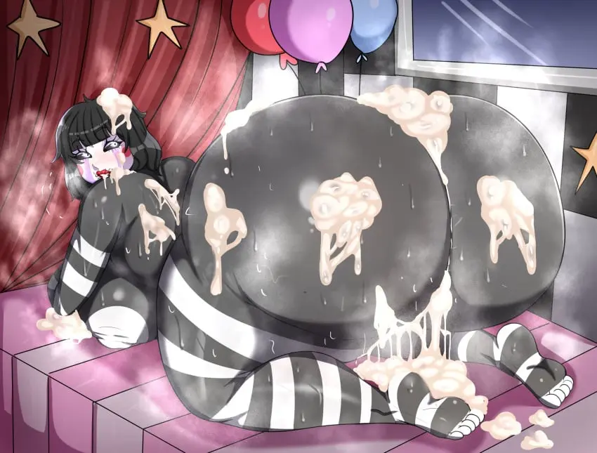 Image female,solo,black_hair,cum,short_hair,thick_ass,cum_on_ass,cum_on_body,chubby_female,presenting_ass,five_nights_at_freddy's,five_nights_at_freddy's_2,marionette_(fnaf),puppet_(fnaf),murox78,puppet_(thepuppetlover),hands_and_knees