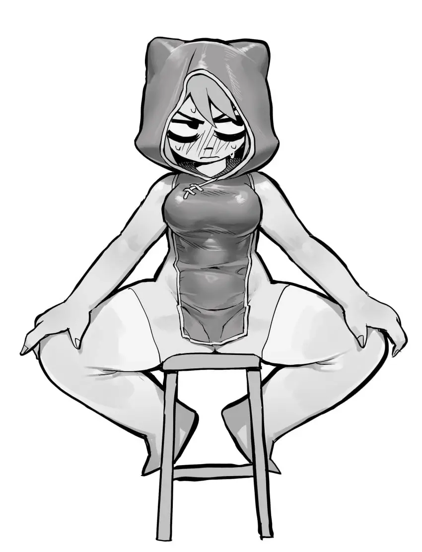 Image female,solo,open_legs,grey_skin,scott_pilgrim,quipao,roxanne_richter