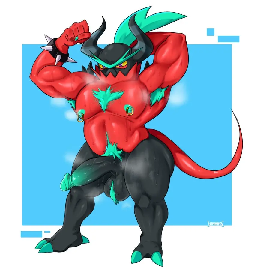 Image hi_res,nipples,solo,standing,blue_hair,male,penis,erection,humanoid,muscular,muscular_male,feet,male_only,eyebrows,jewelry,balls,hair,piercing,genitals,claws,pecs,blue_nipples,horn,bracelet,sega,sonic_(series),sonic_the_hedgehog_(series),nipple_piercing,blue_eyebrows,toes,pubes,spikes,red_body,alien,black_horn,spiked_bracelet,black_penis,body_hair,armpit_hair,blue_claws,hairy_balls,the_deadly_six,zavok,muscular_humanoid,hikinks,zeti