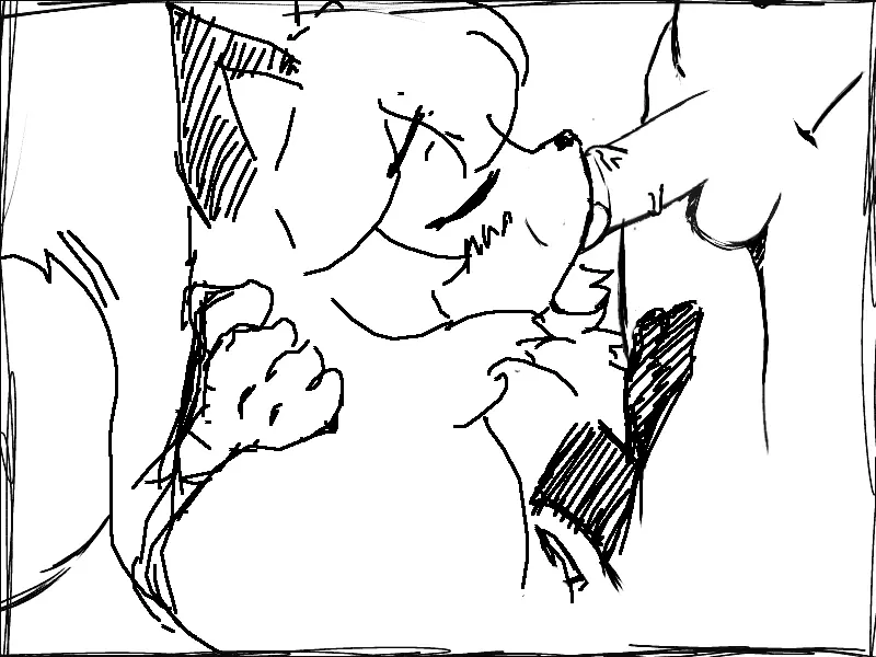 Image female,human,long_hair,simple_background,male,oral,penis,female_focus,sex,duo,fellatio,hair,male/female,anthro,closed_eyes,black_and_white,monochrome,canid,canine,genitals,mammal,grabbing,penile,fox,unknown_artist,averi_(fiddleafox)